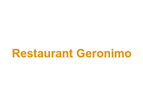 Restaurant Geronimo Logo