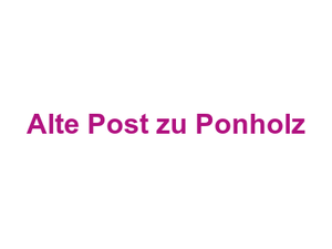 Alte Post zu Ponholz Logo