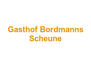 Gasthof Bordmann's Scheune Logo