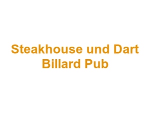 Steakhouse und Dart Billard Pub Logo