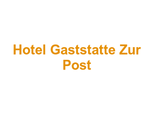 Hotel Gaststatte Zur Post Logo