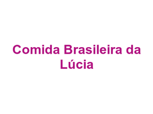Comida Brasileira da Lúcia Logo