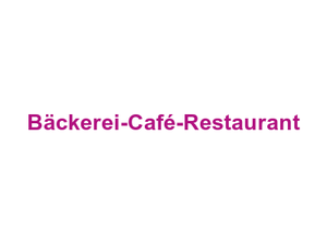 Achtziger Bäckerei-Café-Restaurant Logo