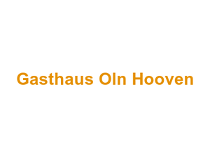 Gasthaus Oln Hooven Logo