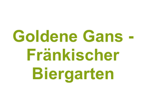 Goldene Gans - Fränkischer Biergarten Logo