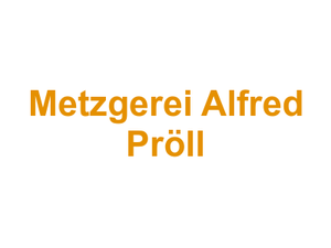 Metzgerei Alfred Pröll Logo