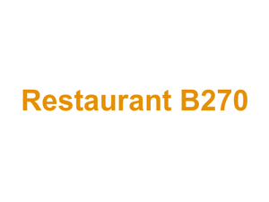 Restaurant B270 Logo