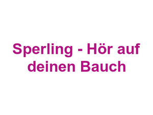 Sperling - Hör auf deinen Bauch Logo