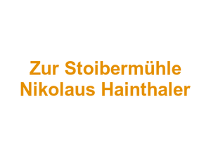 Zur Stoibermühle Nikolaus Hainthaler Logo