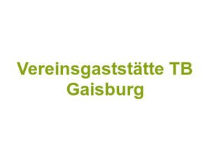 Vereinsgaststätte TB Gaisburg Logo