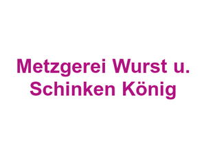 Metzgerei Wurst u. Schinken König Logo