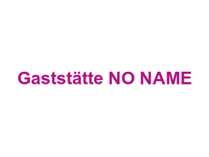 Gaststätte NO NAME Logo