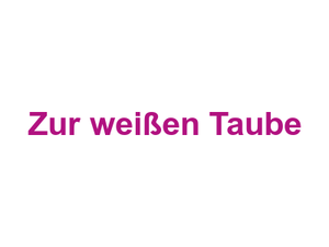 Zur weißen Taube Logo