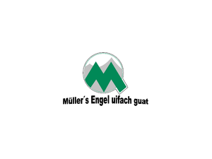 Müller's Engel uifach guat Logo