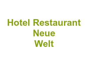 Hotel Restaurant Neue Welt Logo