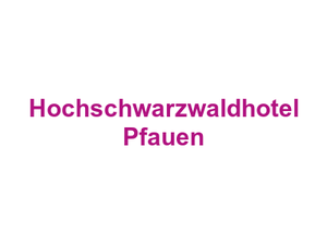 Hochschwarzwaldhotel Pfauen Logo