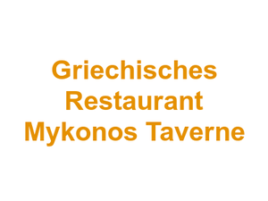 Griechisches Restaurant Mykonos Taverne Logo