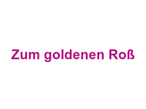 Zum goldenen Roß Logo