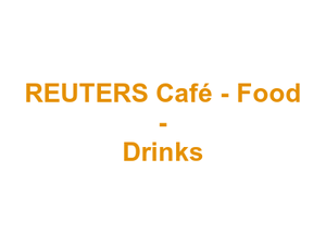 REUTERS Café - Food - Drinks Logo