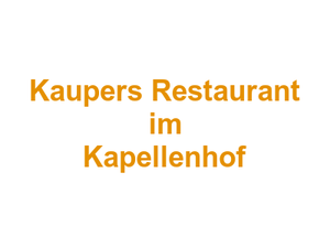 Kaupers Restaurant im Kapellenhof Logo