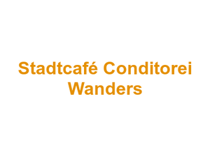 Stadtcafé Conditorei Wanders Logo