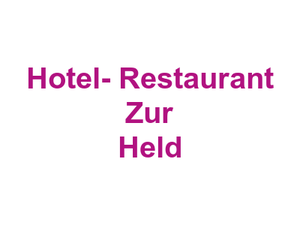 Hotel- Restaurant "Zur Held" Logo