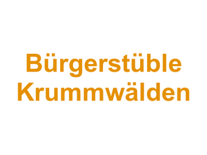 Bürgerstüble Krummwälden Logo