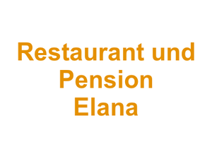 Restaurant und Pension Elana Logo