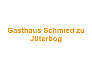 Gasthaus "Schmied zu Jüterbog" Logo