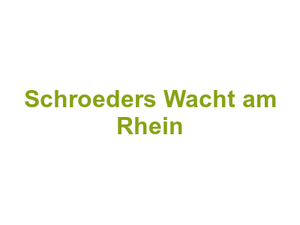 Schroeder's Wacht am Rhein Logo