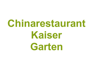Chinarestaurant Kaiser Garten Logo