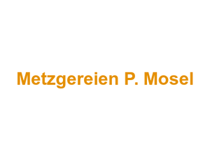 Metzgereien P. Mosel Logo