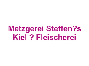 Metzgerei Steffens Kiel – Fleischerei Logo