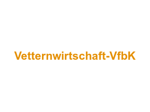 Vetternwirtschaft-VfbK Logo