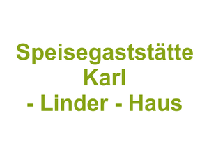 Speisegaststätte  Karl - Linder - Haus Logo
