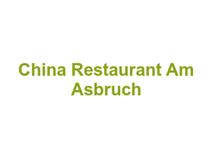 China Restaurant Am Asbruch Logo