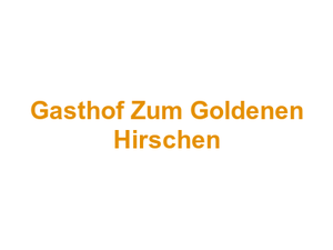Gasthof Zum Goldenen Hirschen Logo