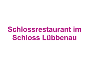 Schlossrestaurant im Schloss Lübbenau Logo