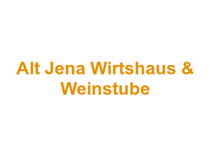 Alt Jena Wirtshaus & Weinstube Logo