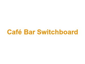 Café Bar Switchboard Logo