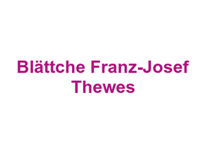 Blättche Franz-Josef Thewes Logo