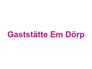 Gaststätte Em Dörp Logo