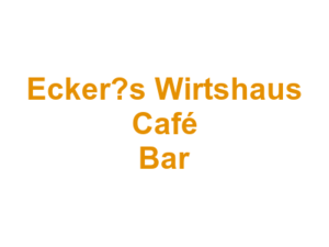 Ecker’s Wirtshaus Café Bar Logo