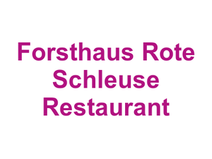 Forsthaus Rote Schleuse Restaurant Logo