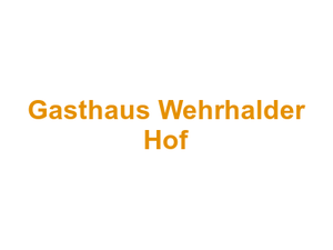 Gasthaus Wehrhalder Hof Logo