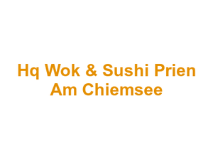 Hq Wok & Sushi Prien Am Chiemsee Logo
