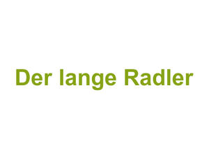 Der lange Radler Logo
