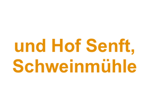 Metzgerei Ferienhof und Hof Senft, Schweinmühle Logo