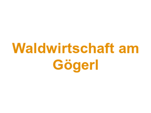 Waldwirtschaft am Gögerl Logo