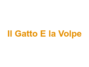 Il Gatto E la Volpe Logo